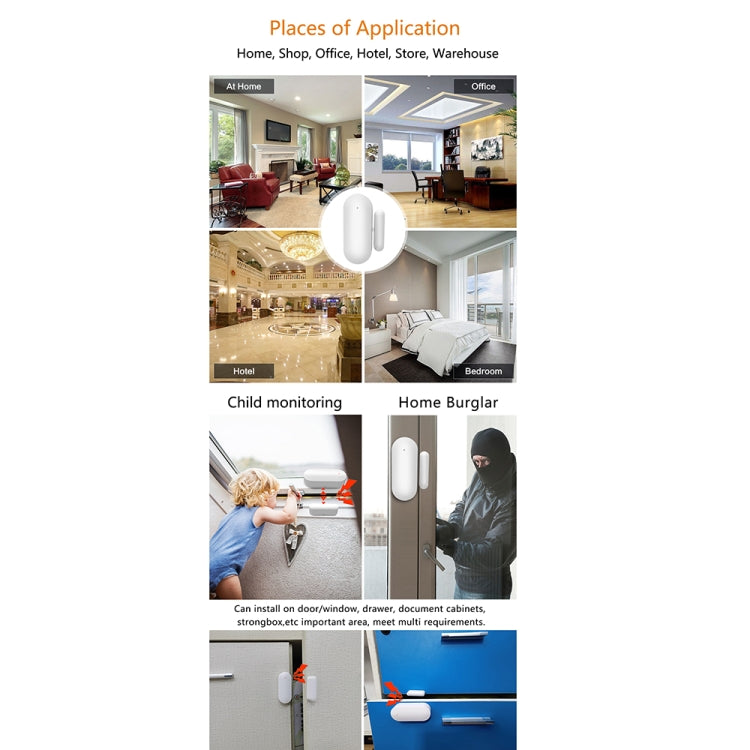 PB-69W WIFI Smart Wireless Magnetic Door and Window Sensor PB-69W WIFI Smart Wireless Magnetic Door and Window Sensor